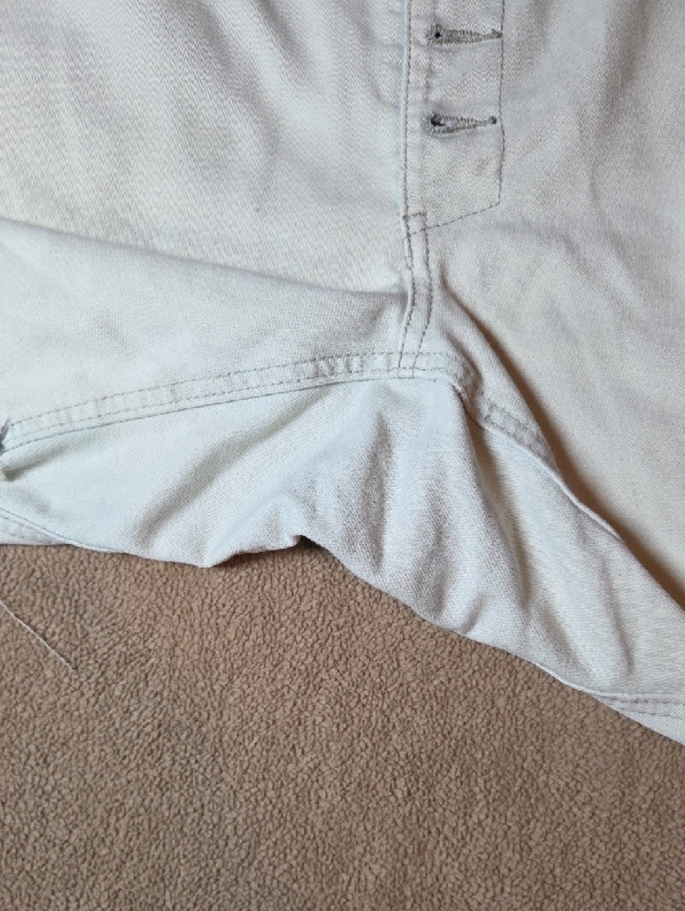 One by Teaspoon White High-Rise Frayed Hem Denim Shorts,sz 29. - Picture 5 of 16